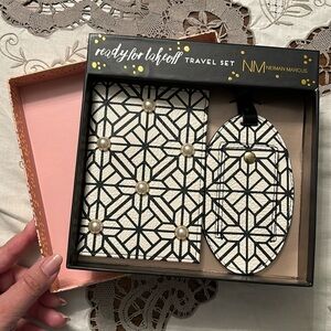 Passport / Luggage Tag Travel Set by Neiman Marcus
